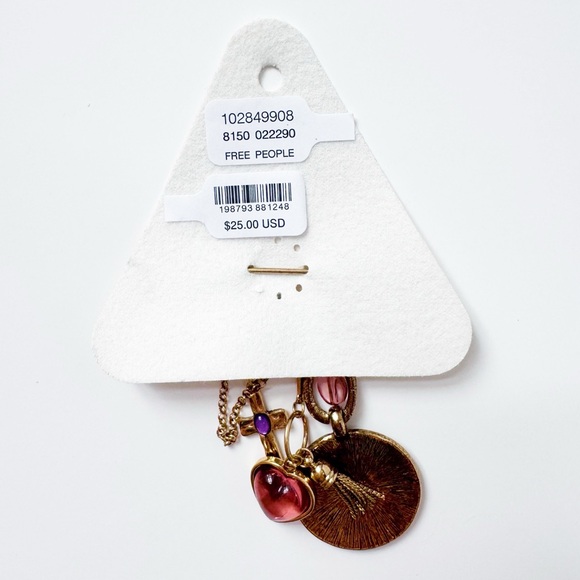 Free People Carry On Safety Pin Charm Brooch | NWT - Picture 3 of 5